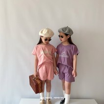 여름 애착 상하세트 여아 남아 상하복 체육복 북유럽풍 데일리 등원룩 나들이 바캉스 여행룩 홈웨어