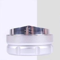 커피 디스트리뷰터 58mm 58.5mm 레벨링 툴 달라코르테 핸들리스 템퍼 마카롱 탬퍼, 실버 58.5mm