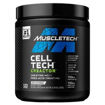 머슬테크 퍼포먼스 시리즈 CREACTOR 크레아틴 HCI 무맛 235g(8.30oz) 헬스 벌크업보충제 운동전부스터