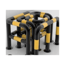 주차장 소화전 충돌방지 기둥 볼라드 일자형 ㄱ자형, C형 2단 60 높이 1.5 두께