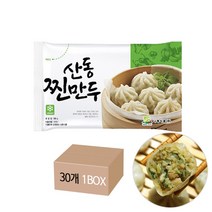 매점만두 전자레인지용 트레이 산동찐만두(180gx6알)+미니간장 추가증정, 180g, 30팩