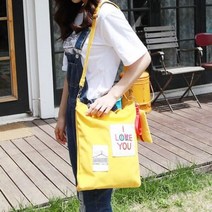 [알티피아] 캐주얼크로스백 에코백 패치 디자인 파우치세트