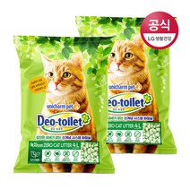 LG유니참 데오토일렛 사막화방지 녹차함유 소취항균모래 4L 2팩, 2개입, 선택완료, 상세 설명 참조