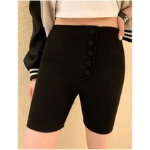 그레이스 골지바이커팬츠 숏츠4부 슬림핏 스판 밴딩 여성바지 데일리룩