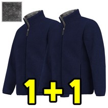 더빅히트 1+1 원플러스원 남자 겨울 후리스잠바 폴라폴리스 작업복 기모 양털 보아털 빅사이즈