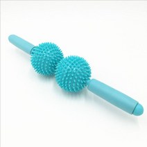 마사지볼 투볼 스파이크 바디 마사지기 근육 피트니스 운동 진정 릴렉스 롤러, 한개옵션0