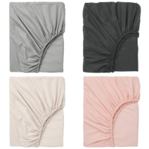 이케아 침대시트 DVALA 드발라 매트리스커버 베이지 90x200 cm