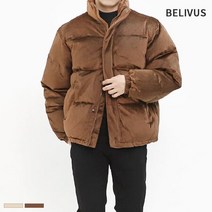 빌리버스 남자 패딩 BRST002 남성 벨벳 숏점퍼 집업 아우터