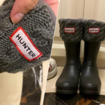 Hunter Socks 헌터 부츠양말 헌터투어 톨 삭스 톨 숏 패딩부츠 레인부츠 장화 전용 니트 삭스 커버 이너삭스 레이어 삭스 방한용