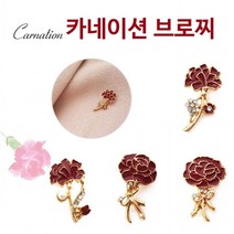 카네이션브로치 어버이날 부모님 아버지 어머니 선물 18KGP 핑크골드