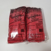 하얀손 미니 다용도 고무장갑 대 빨강색 10개입, 대(L), 3개
