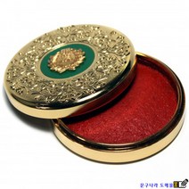 인주 낙관용(서화용) 골드 65x20mm 적색150g MP