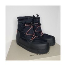 Hunter 오리지널 Quilted 방한 부츠 Short Black Size 6 BNWT MSRP $175