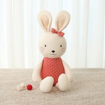 베베라온 오가닉 봉제인형 신생아 아기 유아 선물 토끼 애착인형 루리B, 기본포장