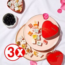 코스카 하트 패키지 터키젤리 디저트 150gx3개 세트, 옵션선택:초콜릿 믹스플레이버, 150g