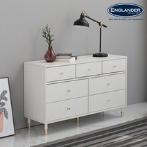 잉글랜더 미스틱 7단 와이드 서랍장, 화이트