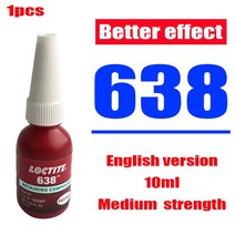 견고한 스레드 로커 록타이트 222 241 242 243 262 263 271 272 277 275 290 영어 버전 나사 혐기성 접착제, 10 English 10ml 638