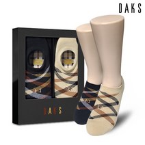 닥스(양말) [닥스양말] 숙녀2족세트 파일덧신 하우스체크 22416