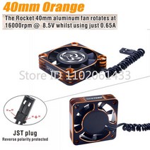 대형 선풍기 축사용 업소용 공업용 선풍기 Surpass Hobby Rocket V2 Metal Cooling Fan 25mm 30mm Cool Cov, 20 40mm Orange
