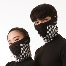 수이골프 방한 겨울 마스크 넥워머 골프 스포츠 스키 조깅 등산 라이딩 바이크 낚시, 방한마스크_다이아몬드, A형(귀가림O), L