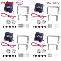 RDS3115MG 서보 17KG 대형 토크 270 / 180 도 디지털 모터 RC 로봇 스마트 카 보트용 4 개, [01] 270 degree