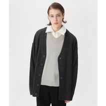 커스텀어클락 헤비 울 오버핏 가디건 챠콜 COOSCD010차콜 HEAVY WOOL CARDIGAN 차콜
