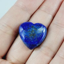 천여 원석 청금석 하트 폴리싱 20mm 악세사리세팅용 준보석