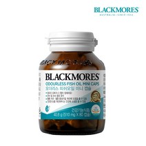 블랙모어스 혈행 눈 건강 NEW 오더리스 피쉬오일 오메가3 미니 80정 4병, 단품, 단품
