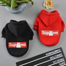 강아지 고양이 애견 귀여운 캐릭터 후드티, _트렌드x레드_두꺼운_모델__S