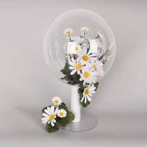 꽃풍선부케손잡이착한손잡이3개 버블 스탠드 파티, 꽃풍선부케손잡이(착한손잡이)3개 버블 스