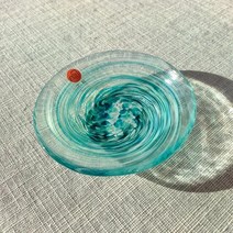 클래식 일본 컬러 유리 접시 창의적인 식탁 서비스 트레이 스시 차 테이블 스낵 디저트, 06 F 10cm