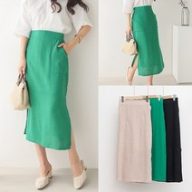 [CJ단독][수맘]YC26 린넨롱스커트