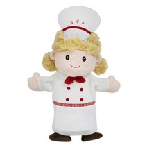 매직캐슬 손인형 직업이야기 요리사 /요리사손인형 요리놀이인형 요리사인형 쉐프놀이 쉐프인형 쉐프손인형 직업놀이 직업인형 역할인형 인형극 역할놀이인형 역할극 유치원수업 어린이집교구, 요리사 1개