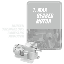 삼양감속기 기어드모터(MG) - 삼상 5HP(3.7kW) - 220/380V 60Hz(삼양모터 부착) / 프레임(F235 F270) / 감속비(1/60~1/120), HT(Horizontal) 타입, F235, 60