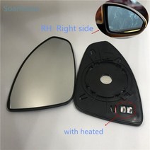 백미러 열선 호환 사이드 미러 수리 쉐보레 크루즈 2009-2014 자동차 유리 렌즈 가열, Right RH with heated