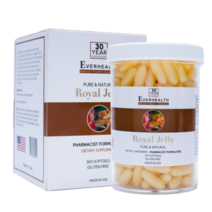 Everhealth Natural Vitamins Royal Jelly 1000mg 300caps 로얄젤리 300정 로얄젤리 1000밀리 300정