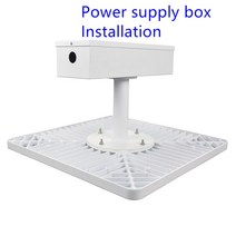 LED 캐노피 빛 60w 80w 100w 150w 뒤뜰 차고 LED 주유소 램프 표면 탑재 recessed 탑재 된 휘발유 역 빛, 02 80W_01 Warm White 3000k, 02 Power Supply Box