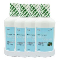 신개념 케어가글 덴탈캔케어 250ml 4개 충치예방 입냄새제거 구강청결제 체크가글