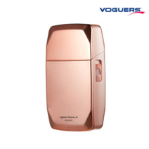 보거스 라이터면도기 라이터쉐이버 국산 충전식 휴대용 차량용 티타늄 면도기, 로즈골드(유광)