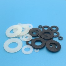 고무바킹 고무패킹 캡 실리콘패킹 20 개 100 DIN125 ISO7089 M2 M2.5 M3 M4 M5 M6 M8 M10 검정색 또는 흰색, 01 M2.5 (100PCS)_02 White, 100개
