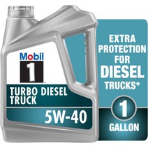 모빌원 Mobil 1 터보 디젤 엔진 트럭 합성 모터 오일 5W-40 3.8리터, 기본