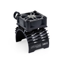 Surpass Hobby 540 전기 금속 모터 냉각 팬 36mm 더블 쿨 방열판 슈트 1/8 1/10 모델 자동차 RC 부품, [02] 540 S Black