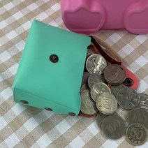 가죽 도장 보관 여행 차키 키링 미니 파우치 코인지갑