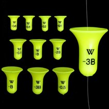 흘림 낚시 전유동 쿠션 수중찌 채비 전유동찌 유동추, W 전층수중찌 M-B호