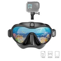 스노쿨링마스크 스노쿨링 스노쿨링장비 스노쿨링안경 물놀이마스크 수중마스크 방수마스크 프리다이빙마스크 잠수수경 바다수경 액티비티 스킨스쿠버수경, 블랙(카메라 스탠드+김서림방지제 포함)
