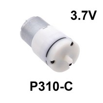 1PCS 310 진공 펌프 DC 6V 3.7V 워터 다이어프램 음압 스프레이 기계 부품 용 전기 미니, p310-c 3.7v, 01 P310-C 3.7V