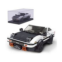 mould king 몰드킹 AE86 아크릴 디스플레이 케이스가 있는 초기 D 자동차 빌딩 세트 수집 가능한 모델 블록 27013 팬과 멋진 시뮬레이션 조종석 스피드 레이싱 카 8+