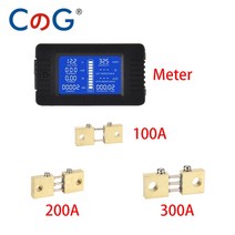 10A 50A 100A 200A 300A 디지털 미터 DC 0-200V 9 in 1 전압계 전류계 LCD 전압 전류 전력 에너지 검출기 암페어 션트 테스터, 18.Meter With FL-19B - 200A