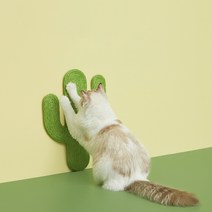 VETRESKA 고양이 스크래쳐 벽 부착 수직 흡착식, 선인장