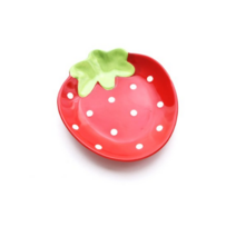 코리아트 딸기 접시, 레드, 1개